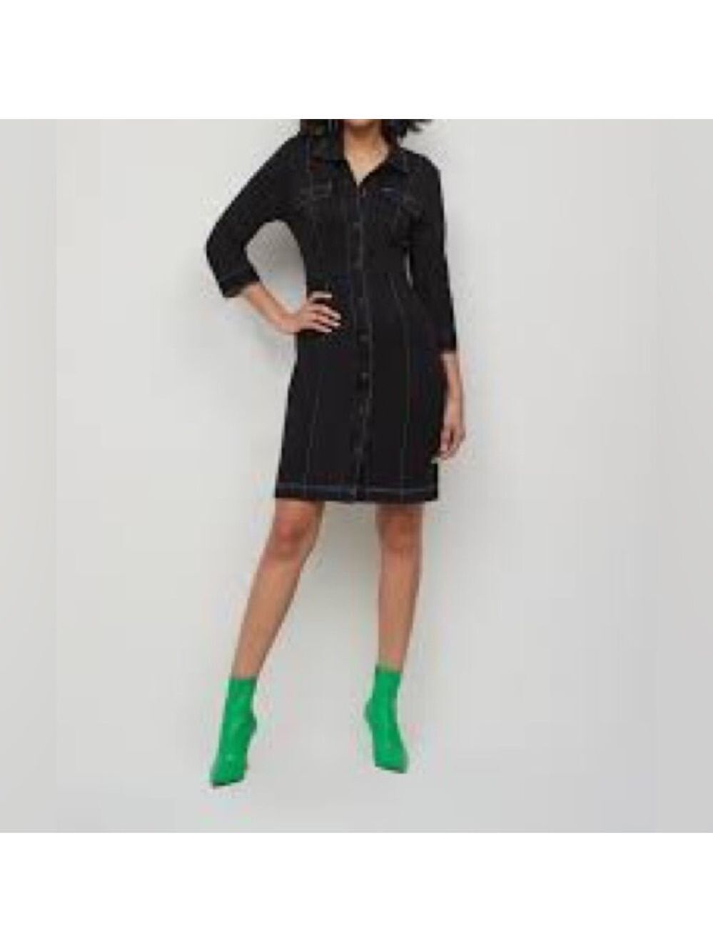 NWT New York & Co. Top Stitch Sheath Dress Sz Large